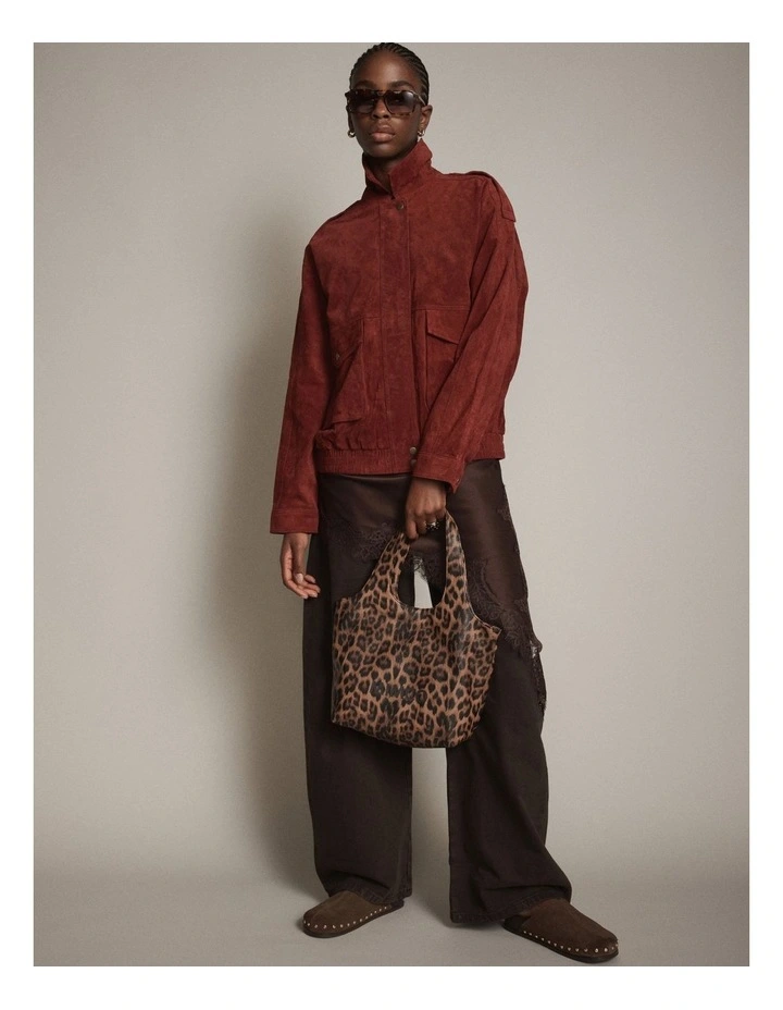 Brittany Mini Tote Bag in Leopard image 4