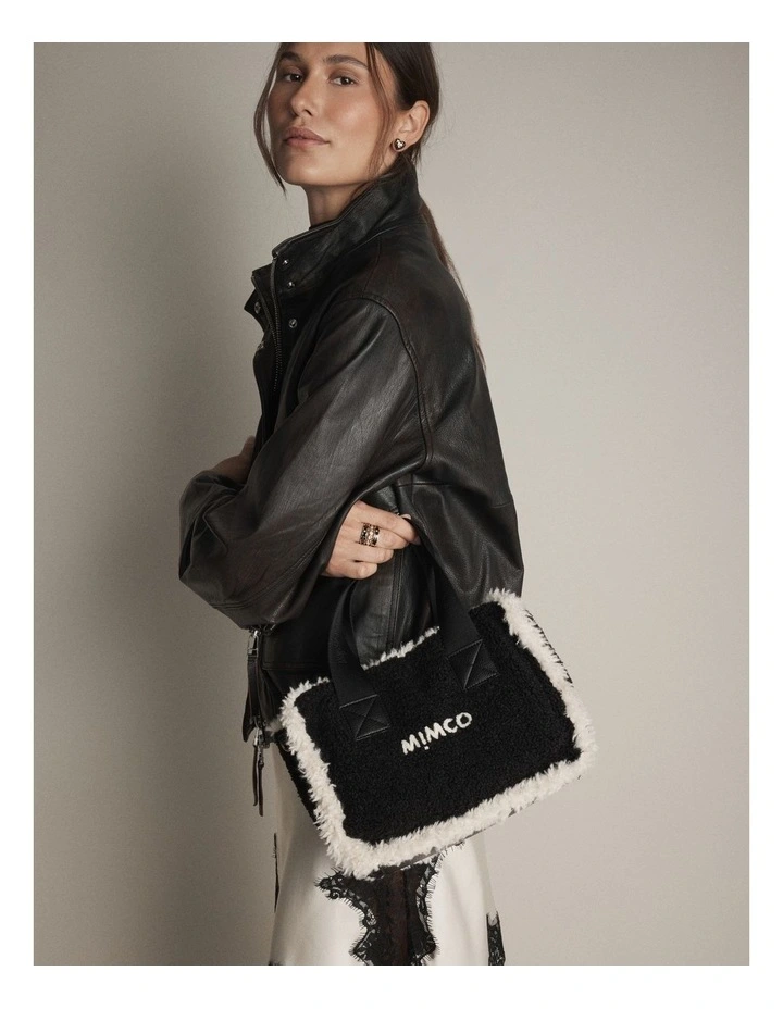 Sutton Mini Tote Bag in Black image 2