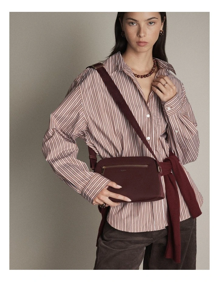 Squad Crossbody Bag in Merlot image 2