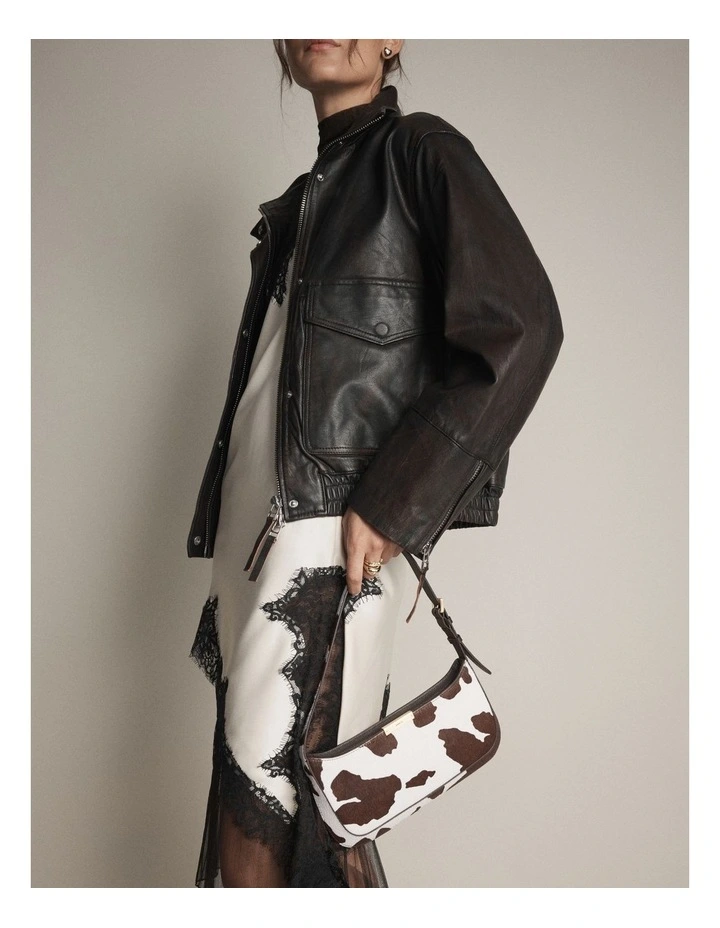 Cove Slim Shoulder Bag in Animal Print image 2