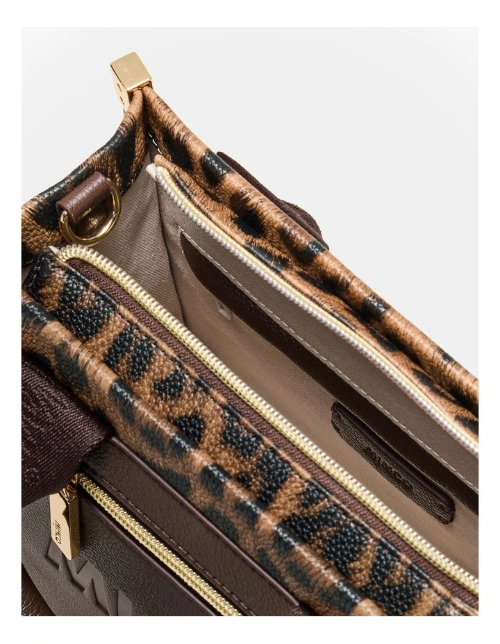 Patch Mini Tote Bag in Leopard image 7