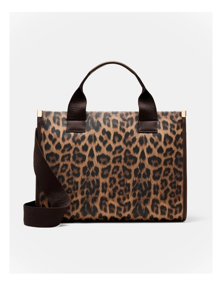 Patch Tote Bag in Leopard image 5