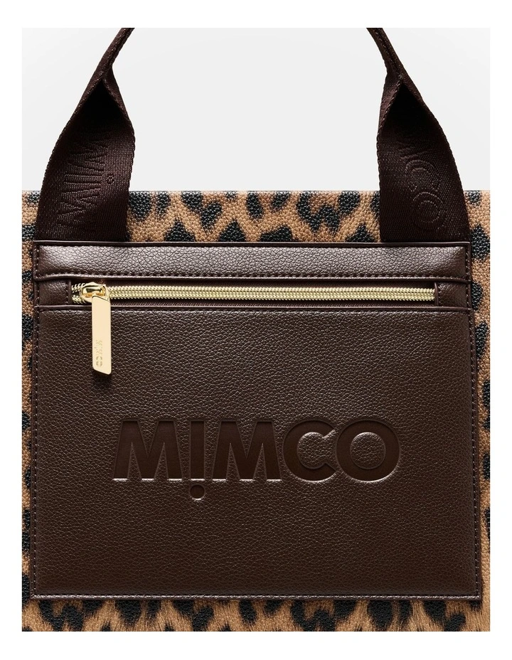 Patch Tote Bag in Leopard image 6