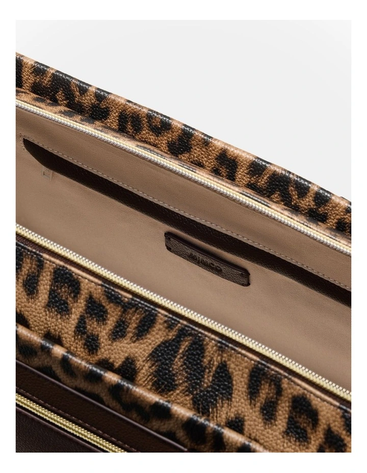 Patch Tote Bag in Leopard image 7