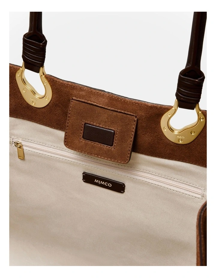 Shield Tote Bag in Toffee image 7