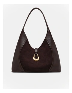 Shield Hobo Bag in Bitter Chocolate