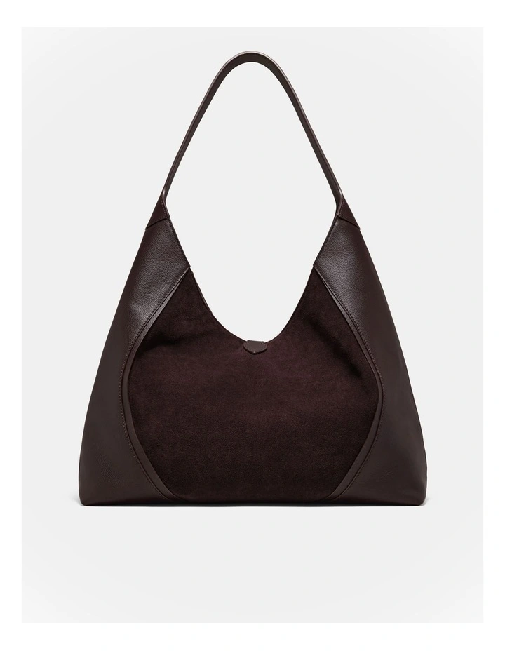 Shield Hobo Bag in Bitter Chocolate image 5