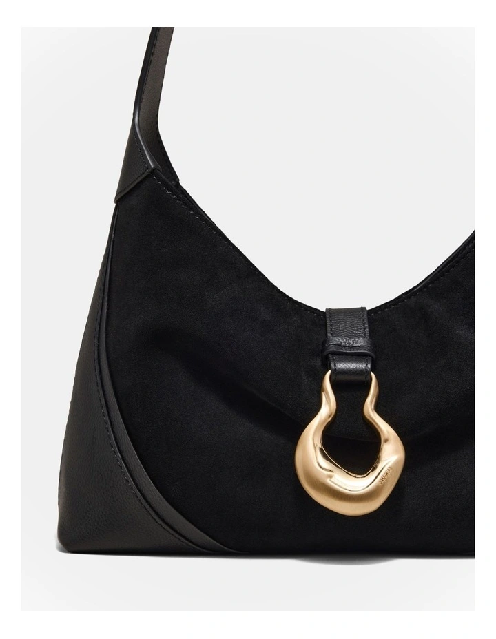 Shield Shoulder Bag in Black image 6