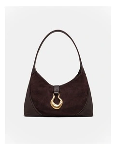 Shield Shoulder Bag in Bitter Chocolate