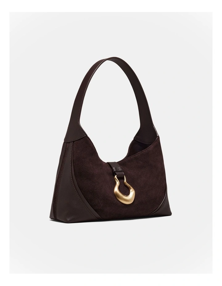 Shield Shoulder Bag in Bitter Chocolate image 3