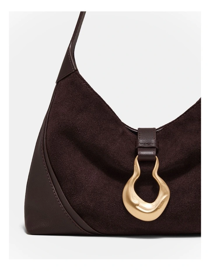 Shield Shoulder Bag in Bitter Chocolate image 6