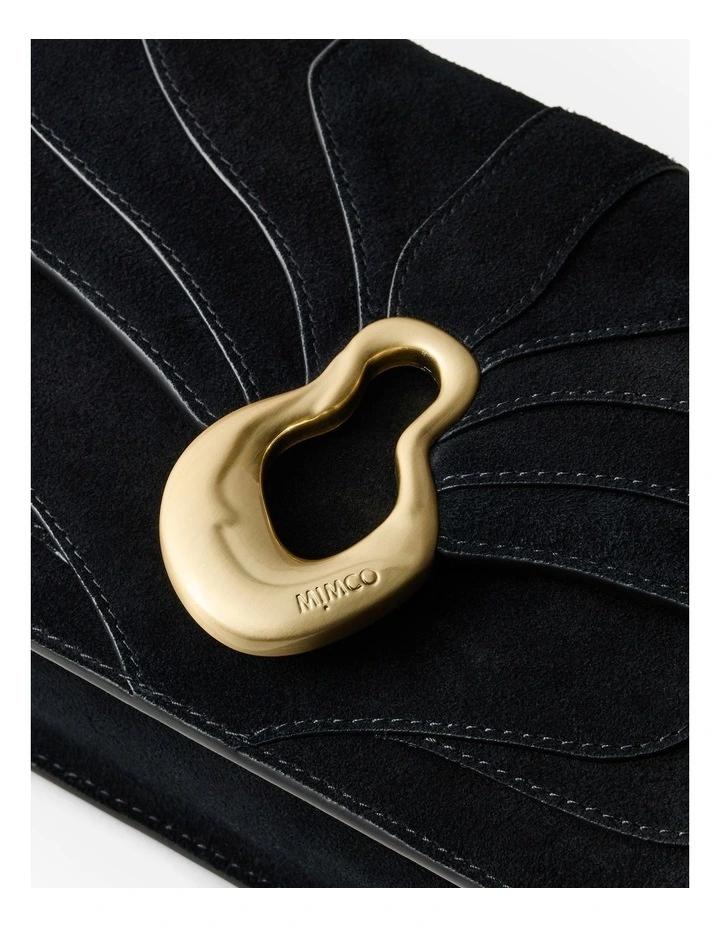 Shield Crossbody Bag in Black image 6