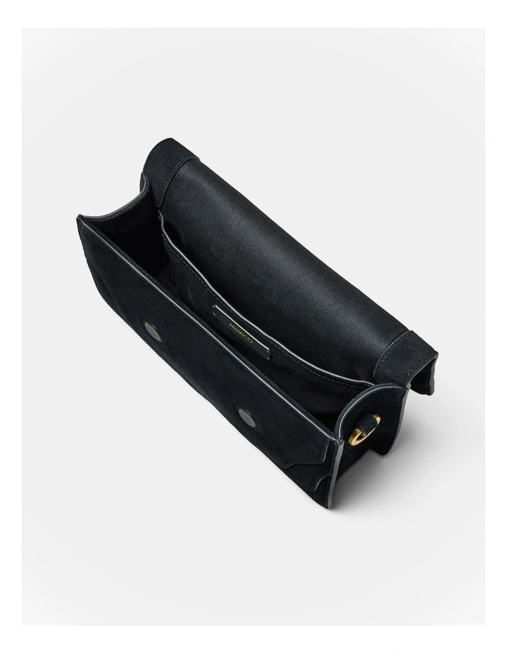 Shield Crossbody Bag in Black image 7