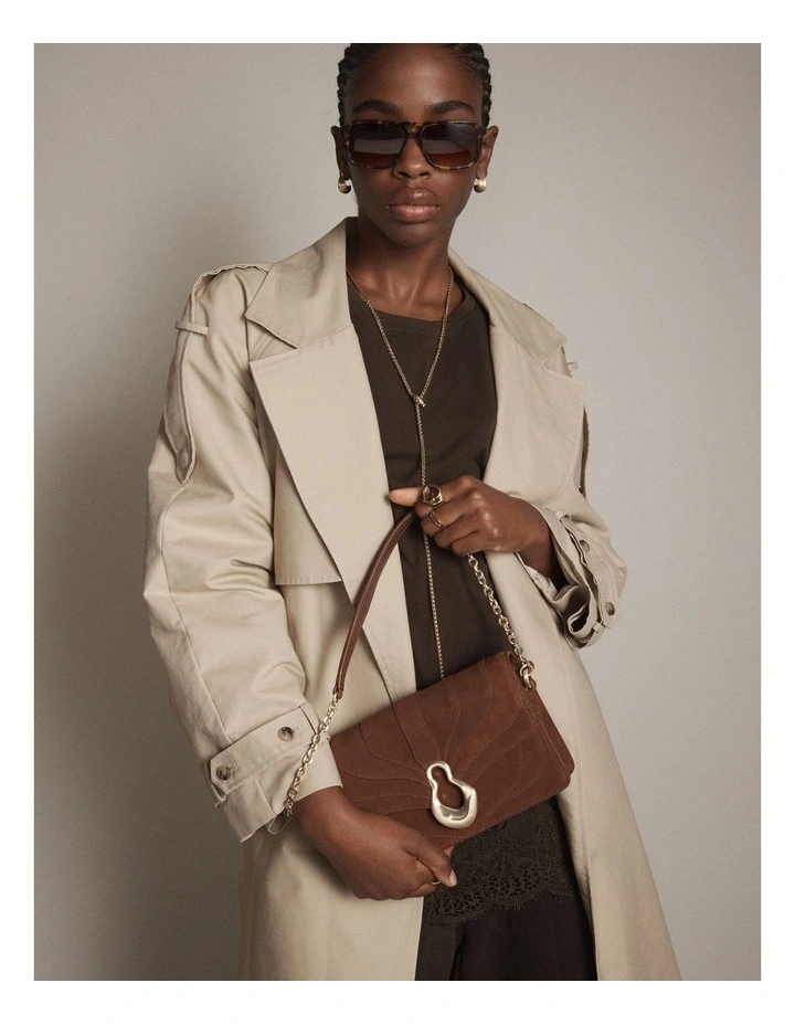 Shield Crossbody Bag in Toffee image 2