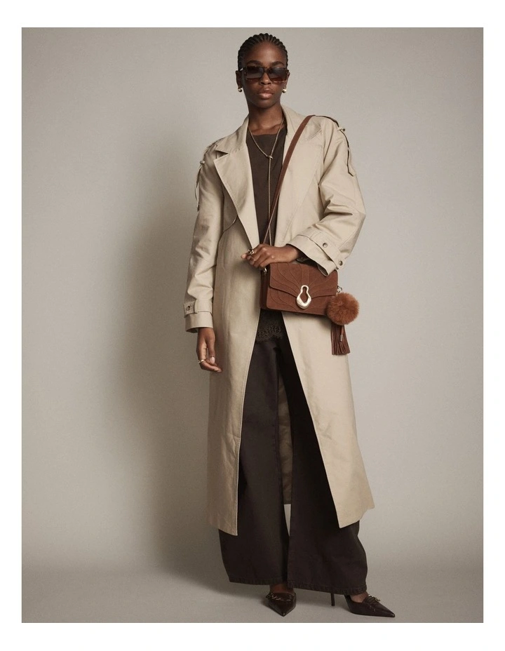 Shield Crossbody Bag in Toffee image 4