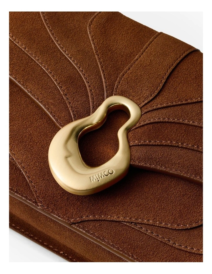 Shield Crossbody Bag in Toffee image 6