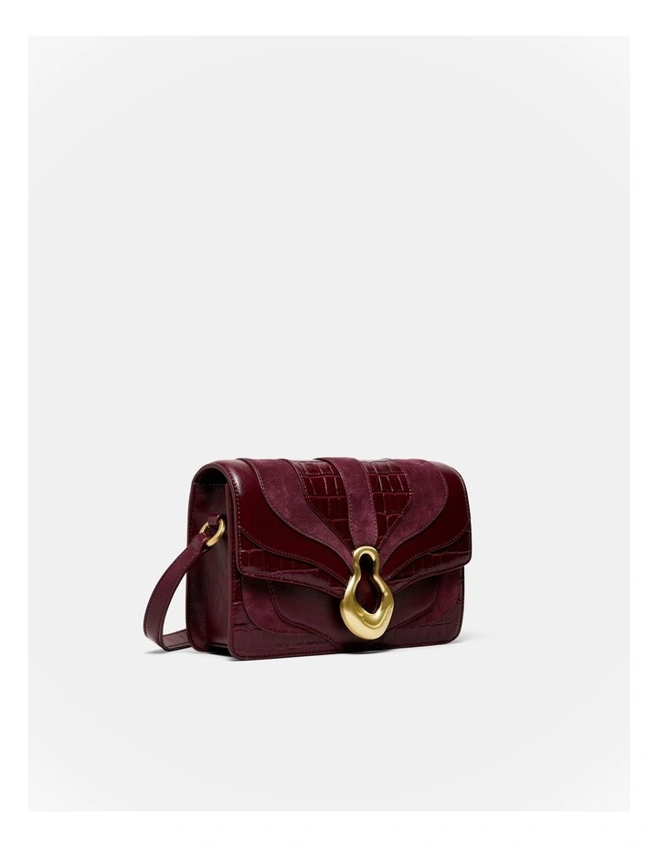 Shield Crossbody Bag in Merlot image 3