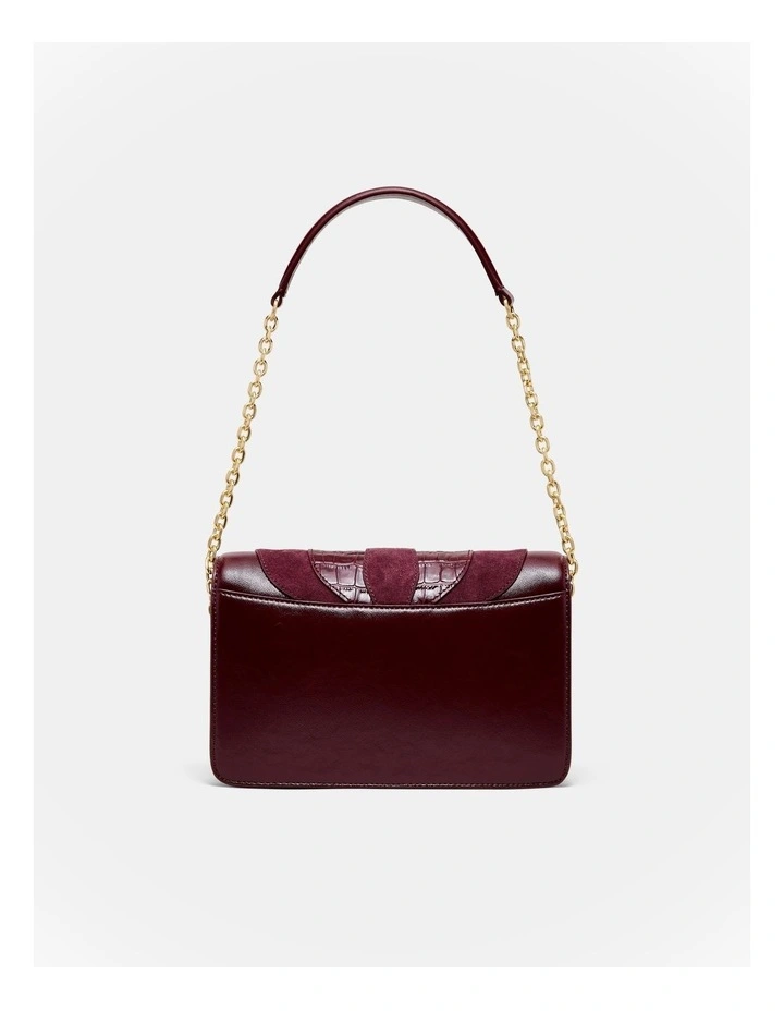 Shield Crossbody Bag in Merlot image 5