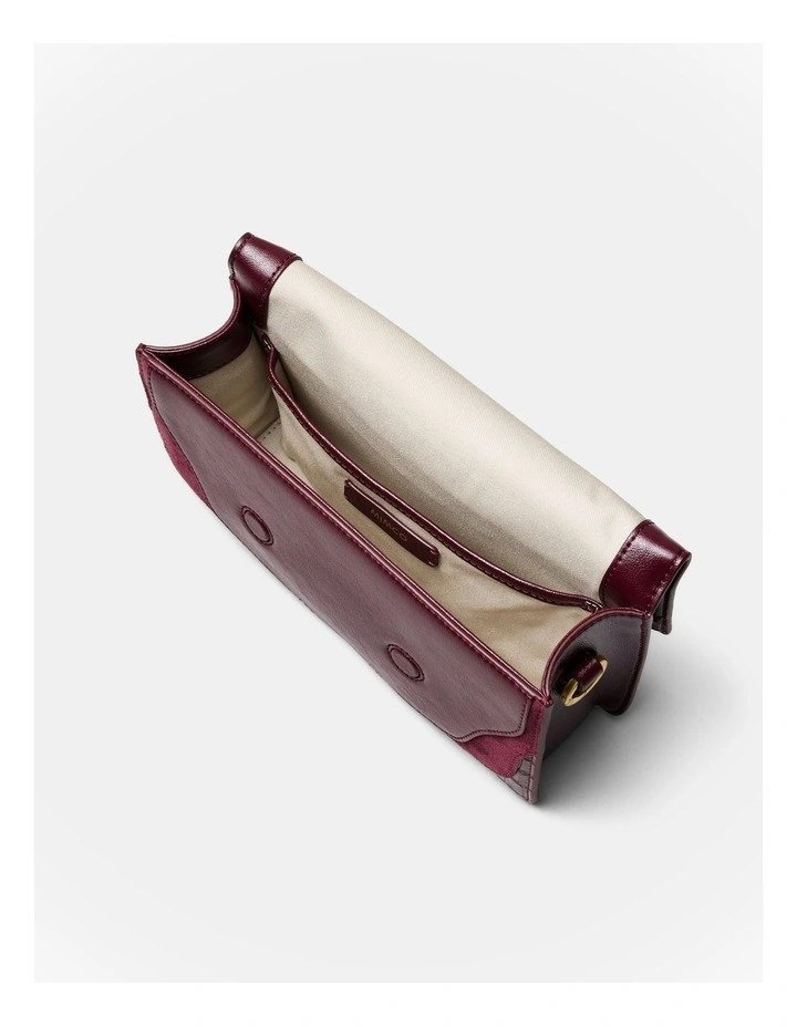 Shield Crossbody Bag in Merlot image 7