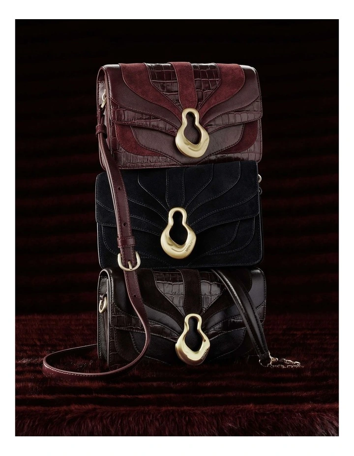 Shield Crossbody Bag in Bitter Chocolate image 2