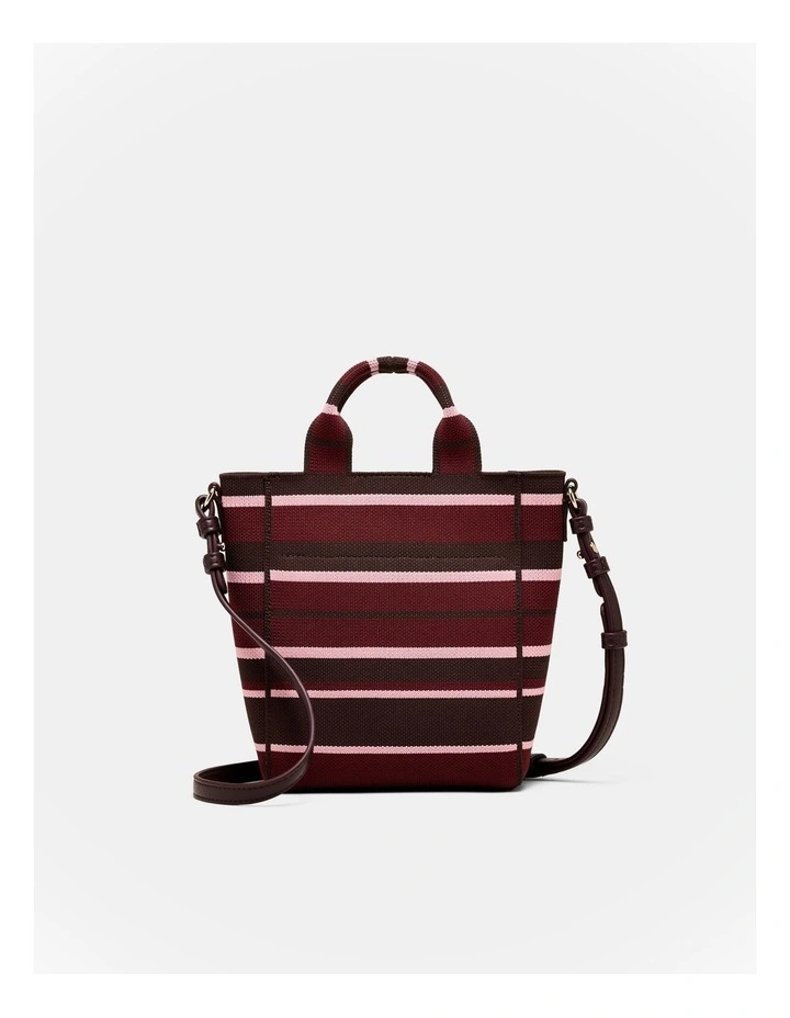 Blondie Mini Tote Bag in Chocolate Stripe image 5