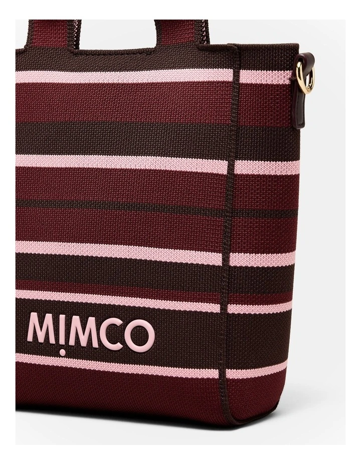 Blondie Mini Tote Bag in Chocolate Stripe image 6