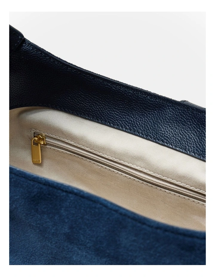 Shield Shoulder Bag in Navy image 7