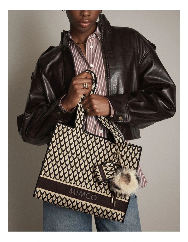 Blondie Boxy Tote Bag in Gold image 4