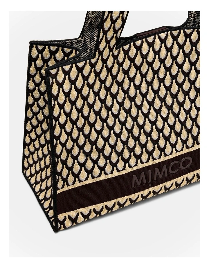 Blondie Boxy Tote Bag in Gold image 6