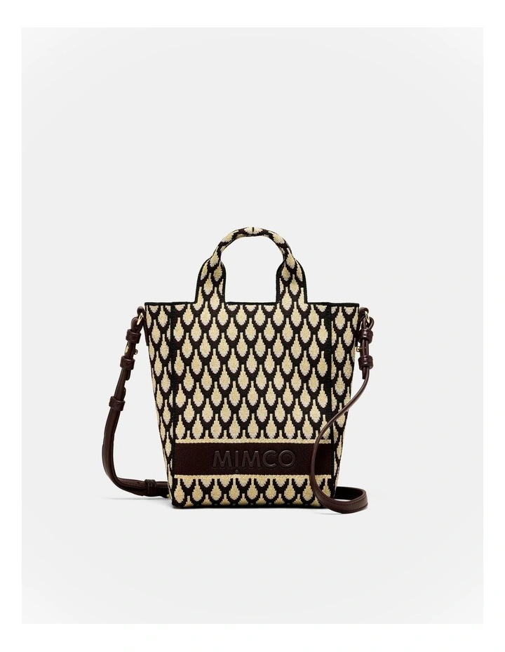 Blondie Mini Tote Crossbody Bag in Gold image 1