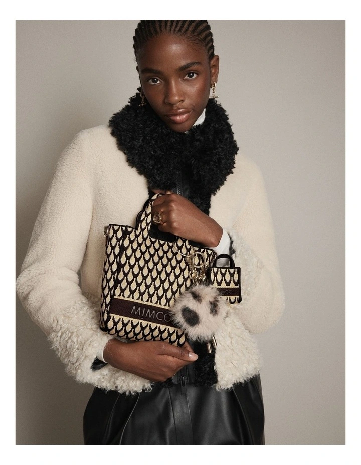 Blondie Mini Tote Crossbody Bag in Gold image 2