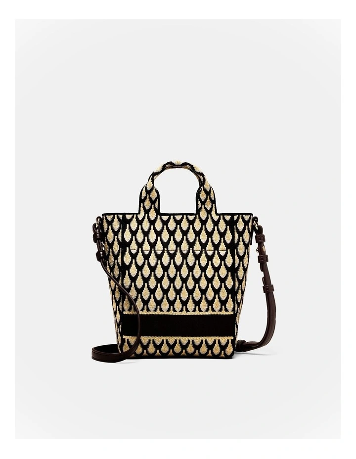 Blondie Mini Tote Crossbody Bag in Gold image 5