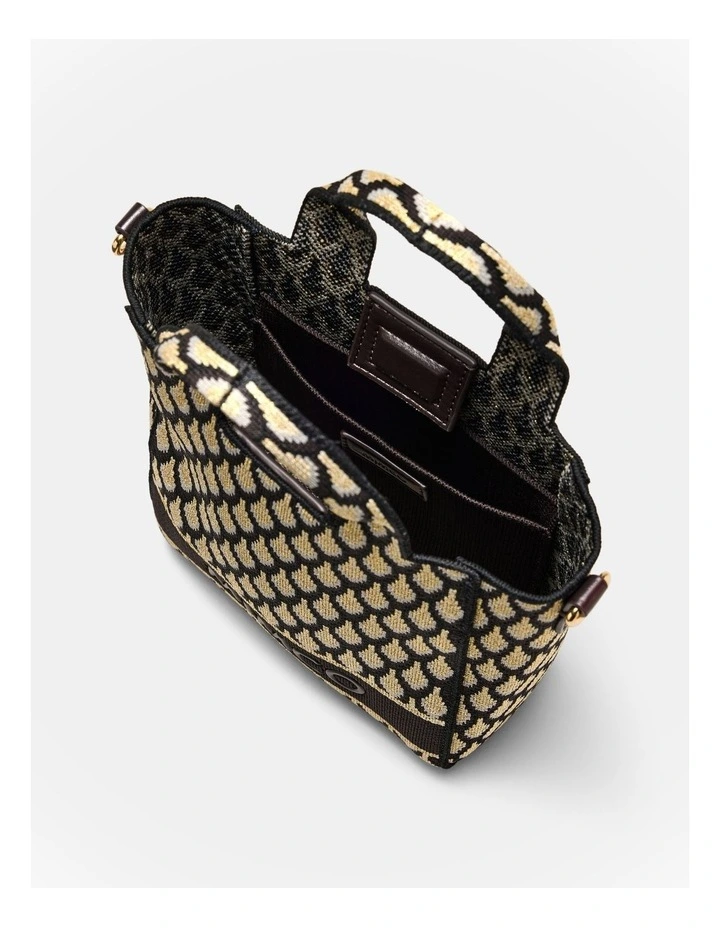 Blondie Mini Tote Crossbody Bag in Gold image 7
