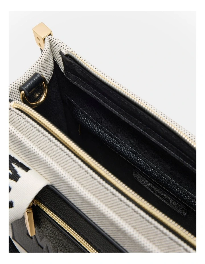 Patch Mini Tote Bag in Black Natural image 7