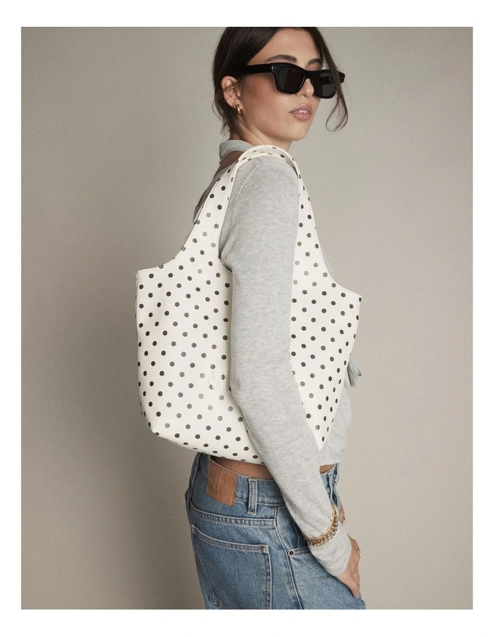 Brittany Mini Tote Bag in Dot Print image 2