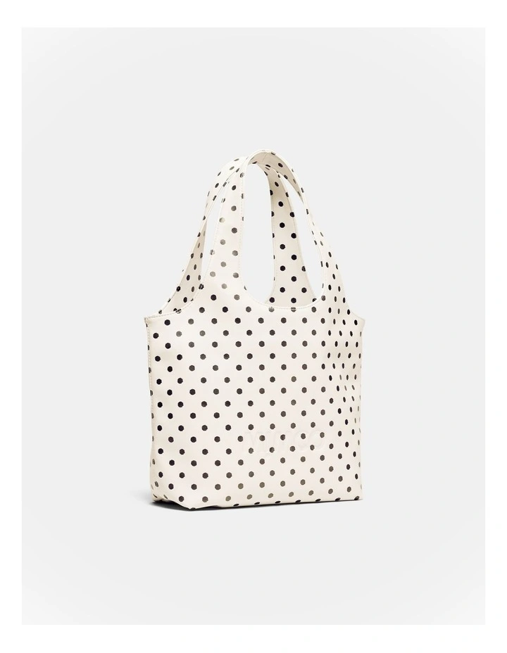 Brittany Mini Tote Bag in Dot Print image 3