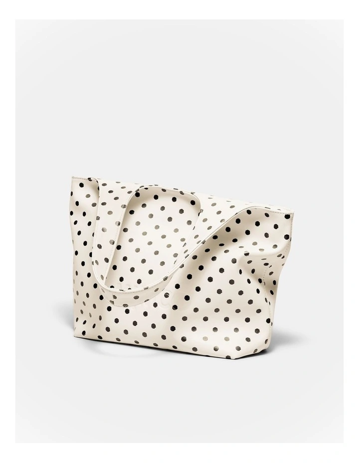 Brittany Mini Tote Bag in Dot Print image 5