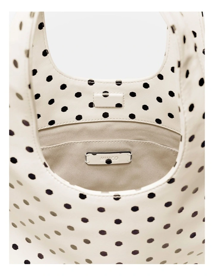 Brittany Mini Tote Bag in Dot Print image 6