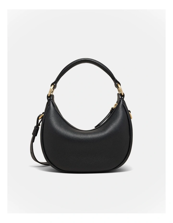 Luna Mini Crescent Bag in Black image 5