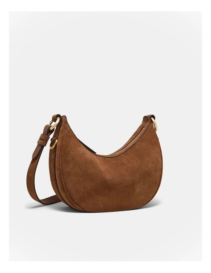 Luna Mini Crescent Bag in Walnut image 2