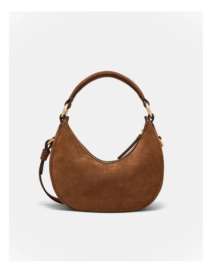 Luna Mini Crescent Bag in Walnut image 3