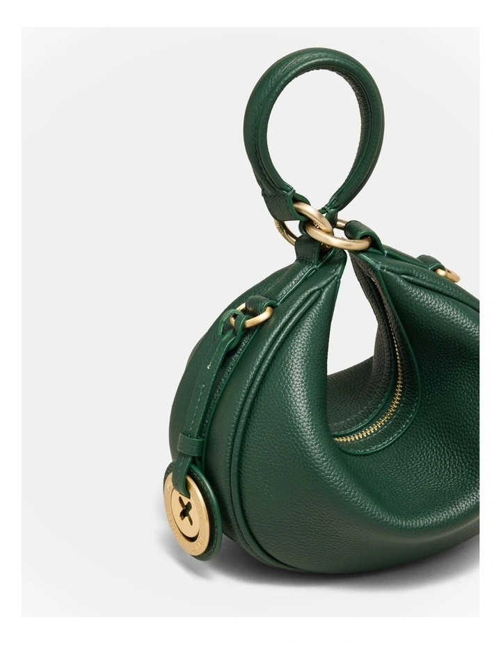 Luna Mini Crescent Bag in Thyme image 6