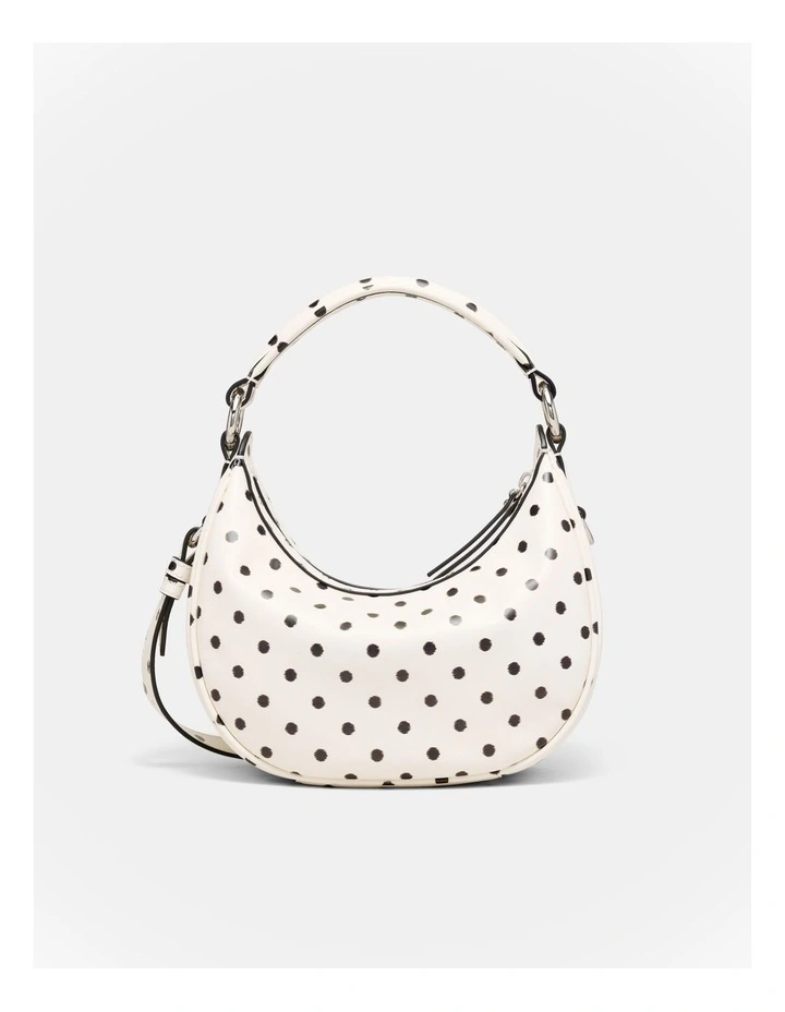 Luna Mini Crescent Bag in Dot Print image 4