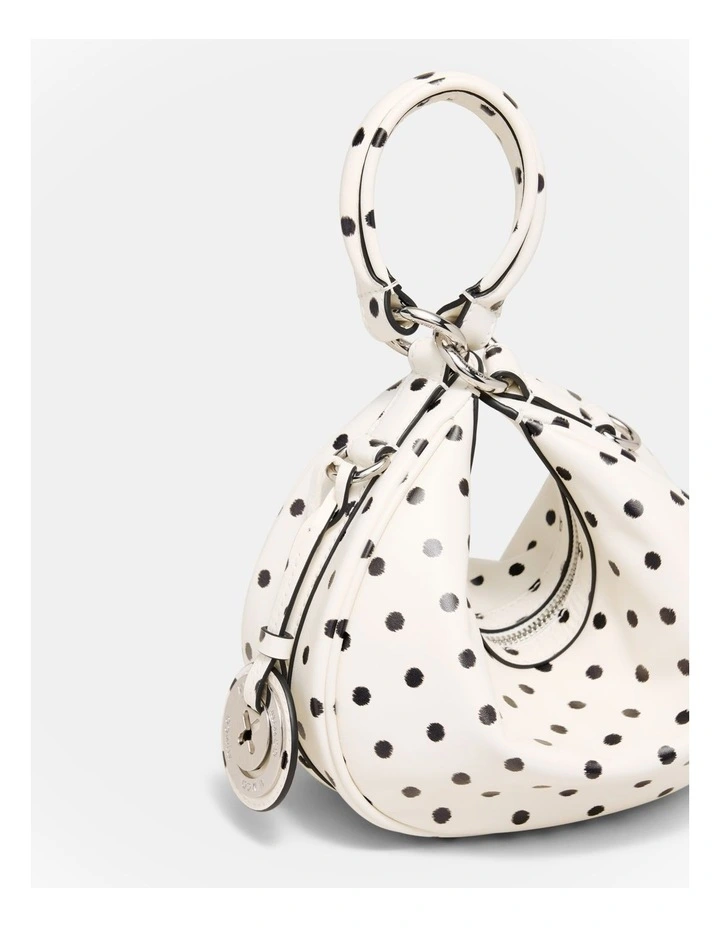 Luna Mini Crescent Bag in Dot Print image 5