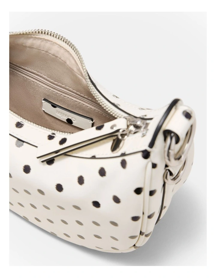 Luna Mini Crescent Bag in Dot Print image 6
