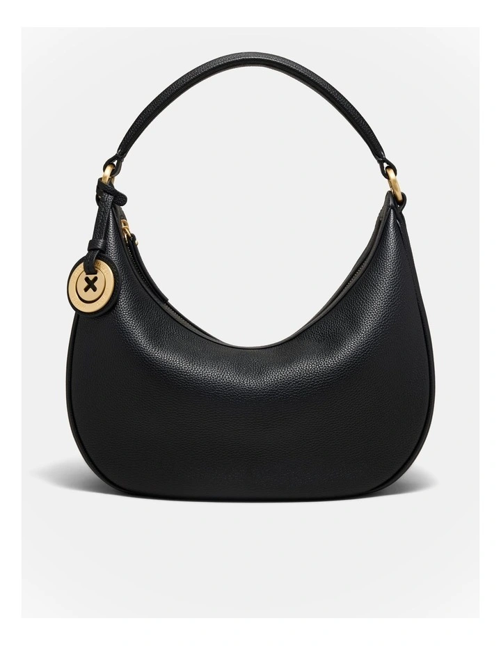 Luna Crescent Bag in Black image 1