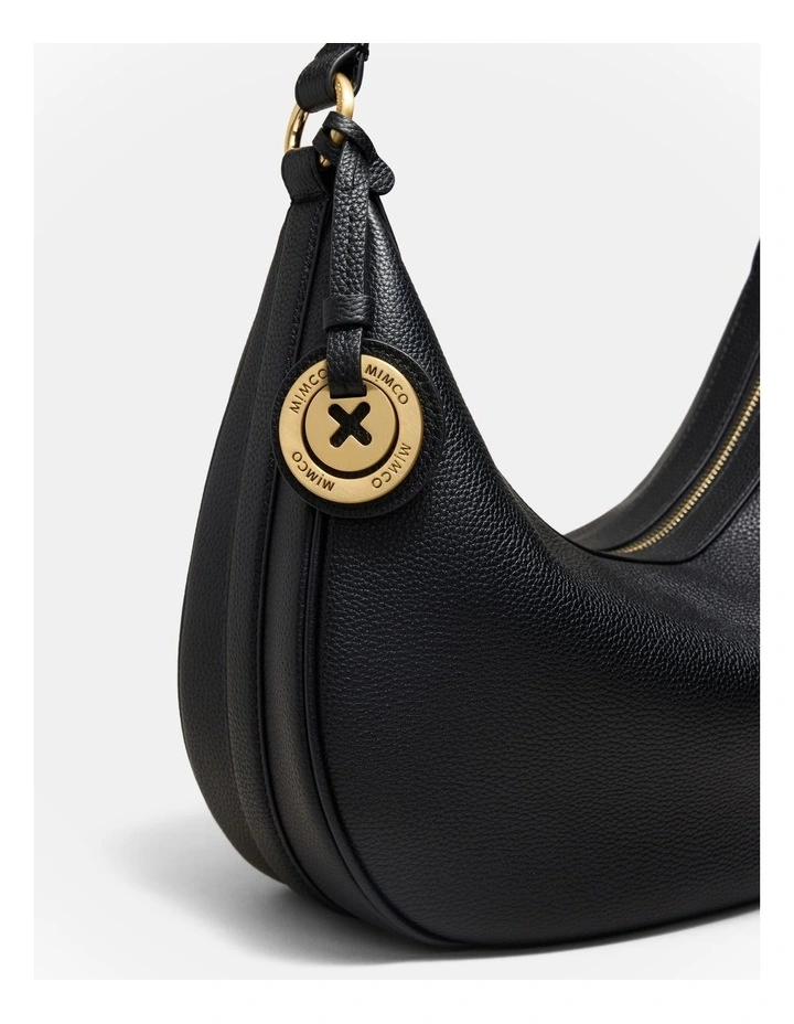 Luna Crescent Bag in Black image 6