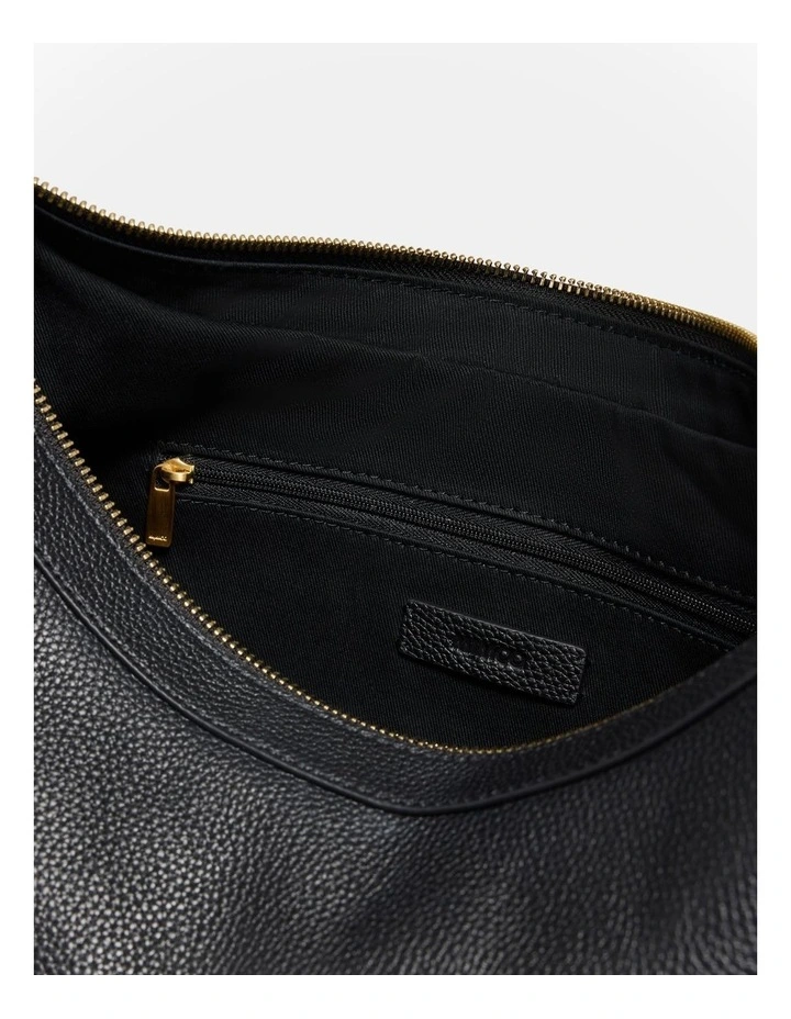 Luna Crescent Bag in Black image 7