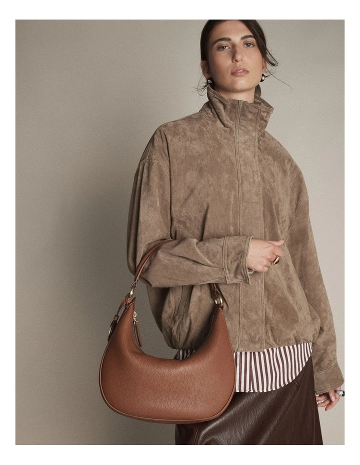 Luna Crescent Bag in Walnut image 2
