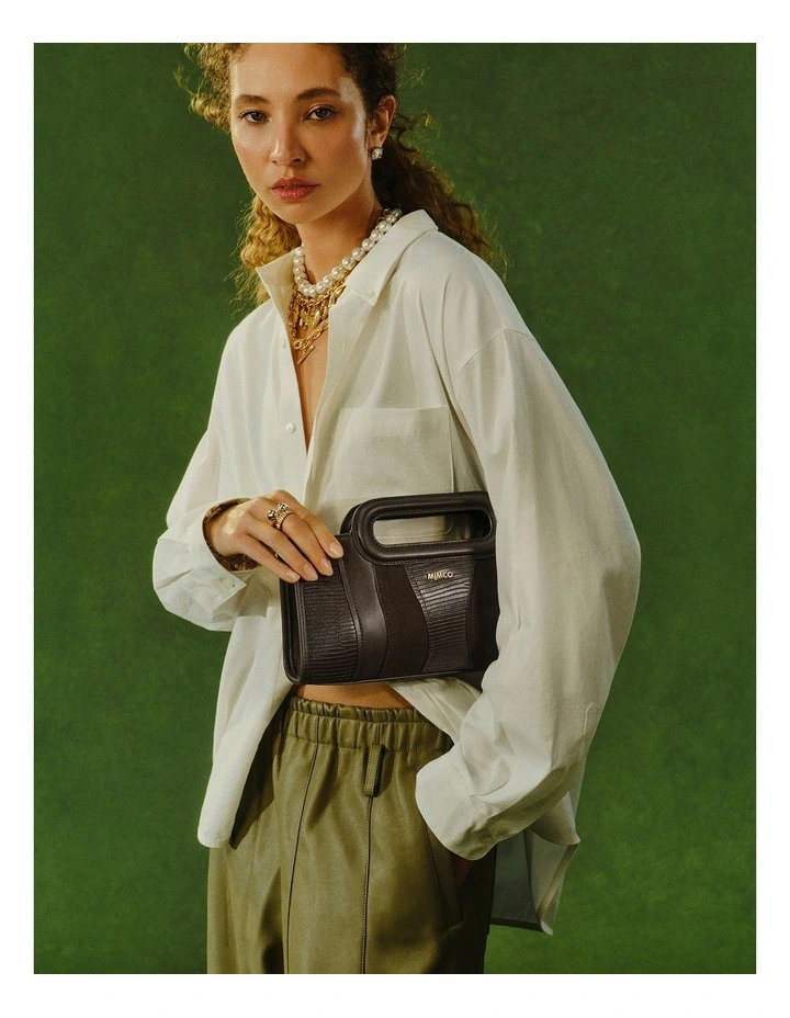 Harlowe Crossbody Bag in Bitter Chocolate image 2